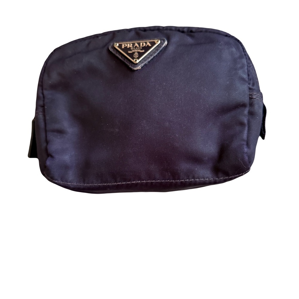 Prada Purple Nylon Makeup Bag / Pouch